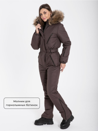 Комбинезон женский зимний Престиж Темный шоколад